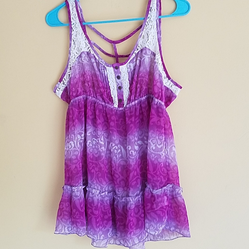 Sheer tank top
